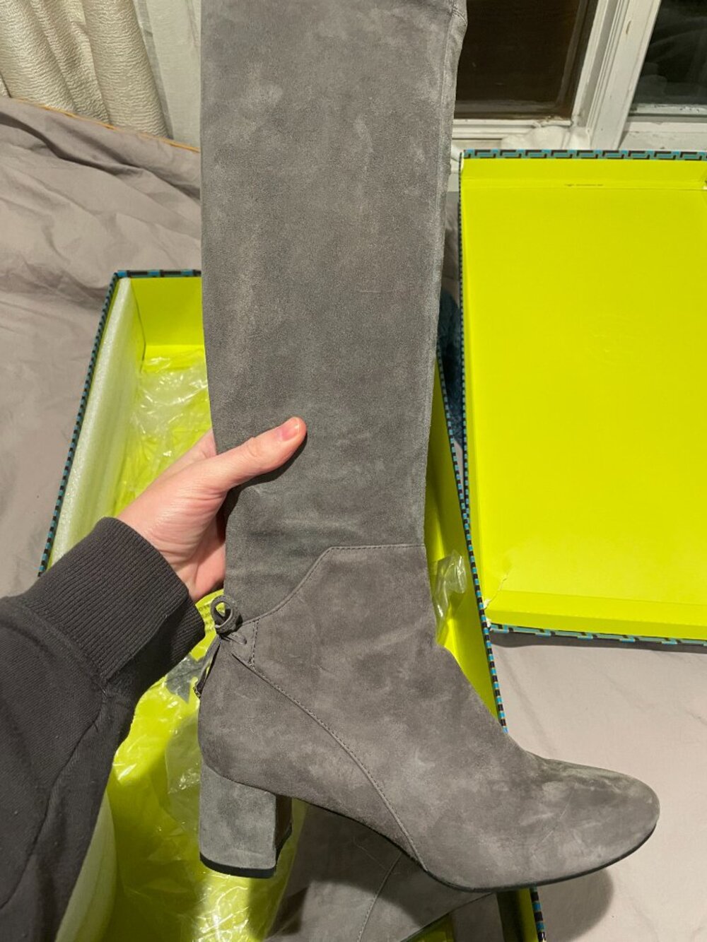 Tory Burch Gray Suede Over-the-Knee Boots (Size 6.5) 🤍 - Picture 3 of 9